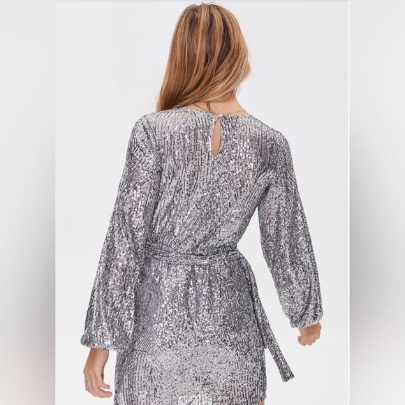 Metallic Sequin Mini Dress - Picture 5 of 13